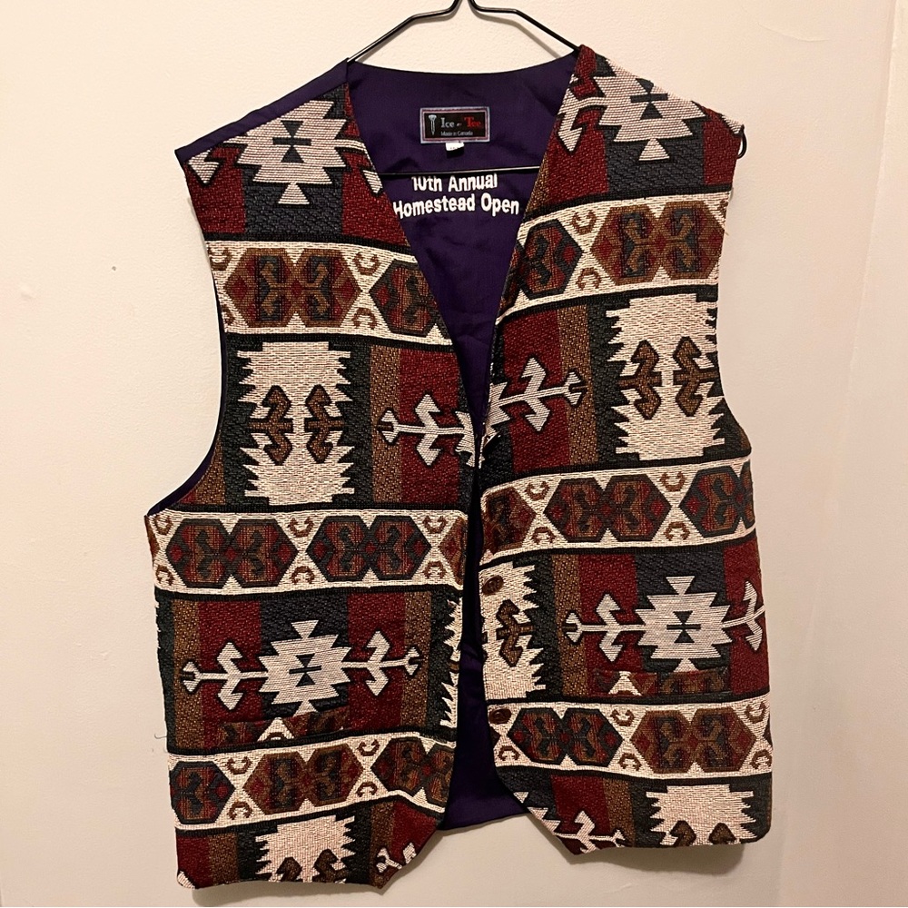 Ice - Tee - Men’s Medium - Retro / Vintage 90’s Vest - Made in Canada -